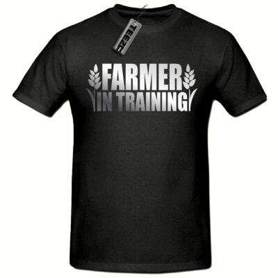 Farmer In Training tshirt, Childrens Farmer In Training tshirt,(Silver Slogan)