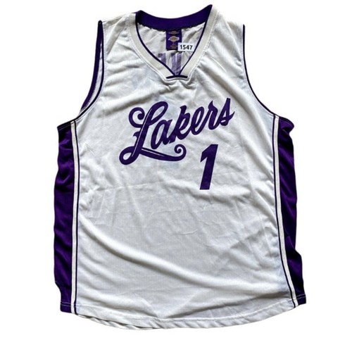 Los Angeles Lakers Christmas White Jersey SGA #1 XL 1547 | eBay