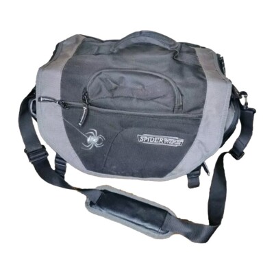Spiderwire Fishing Tackle Bag Black Grey  18'' x 10'' x 10''