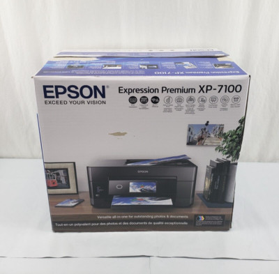 New Epson Expression Premium XP-7100 INKJET Wireless Photo Copy Scan Printer