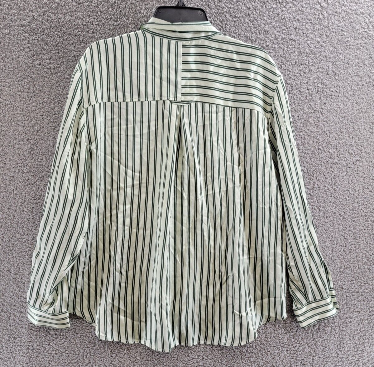 Rails Spence Silk Shirt Women's XL Eden Stripe Collared Button Down Long Sleeves - Picture 12 of 20