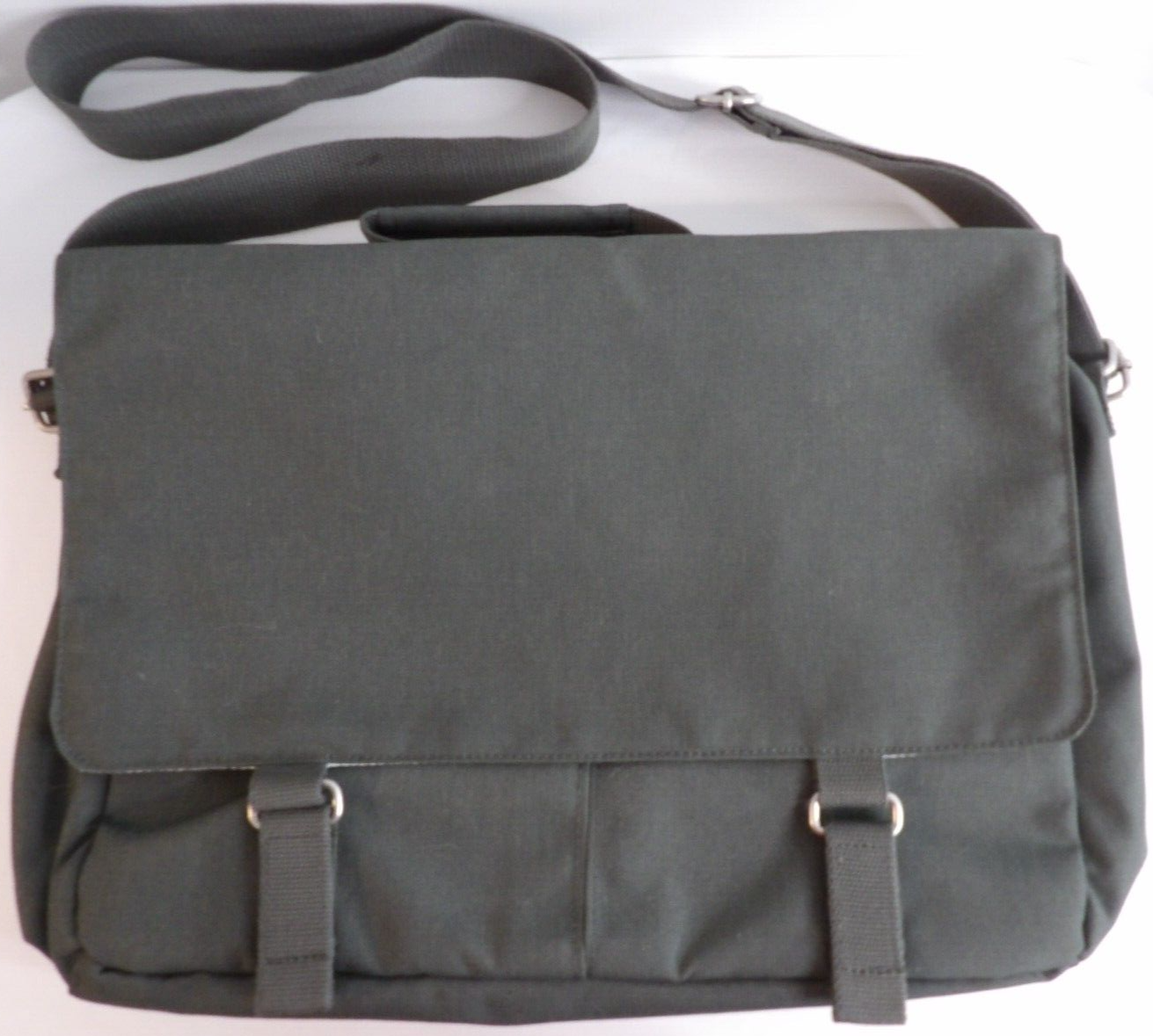IKEA GRAY MESSENGER BAG LAPTOP CARRY CASE DROMSACK
