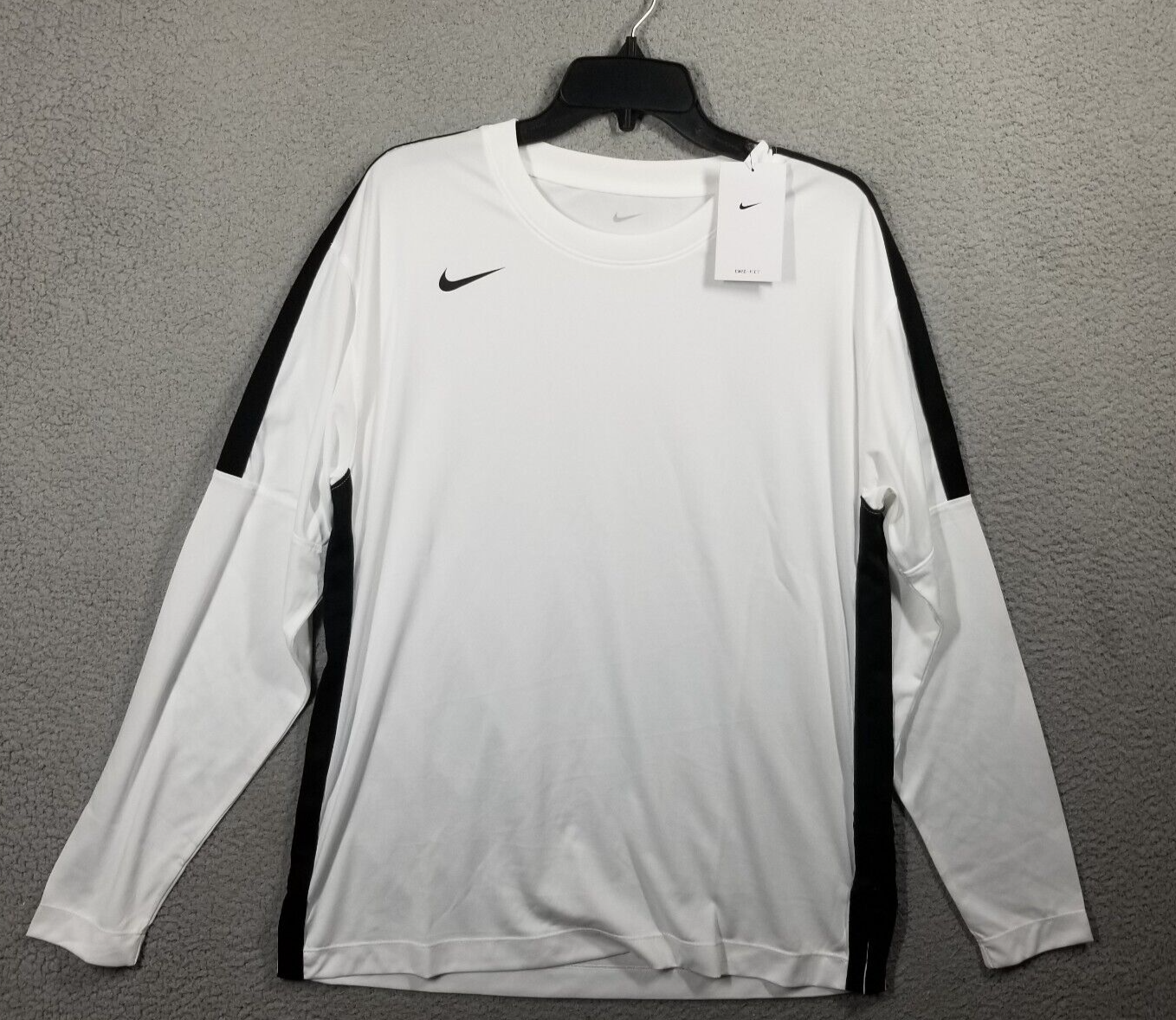 Nike Dri-Fit LS Basketball Shooting Shirt Men's Small White