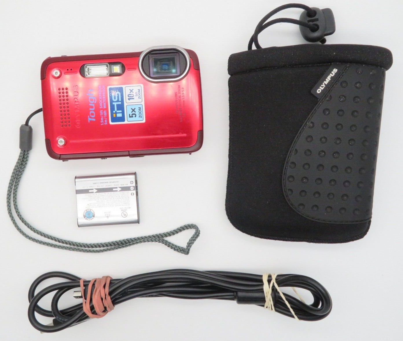 Olympus Tough TG-630 iHS 12.0MP Digital Camera Red