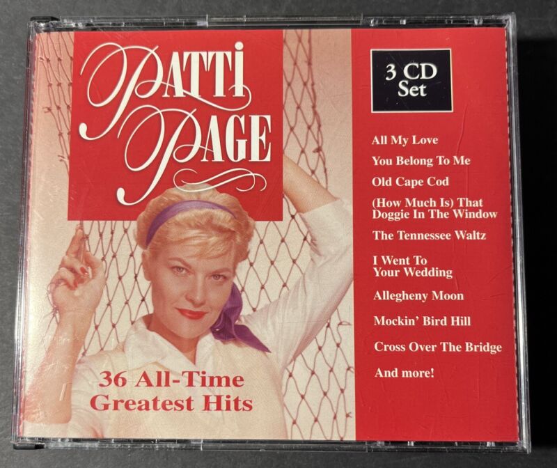 Patti Page - "36 All-time Greatest Hits" - Gsc Music 3-cd Box Set, Vocal, Jazz