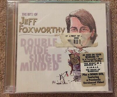 Best Of Jeff Foxworthy CD & DVD Double Wide Single Minded BRAND NEW STILL (Best Stand Up Comedy Cds)