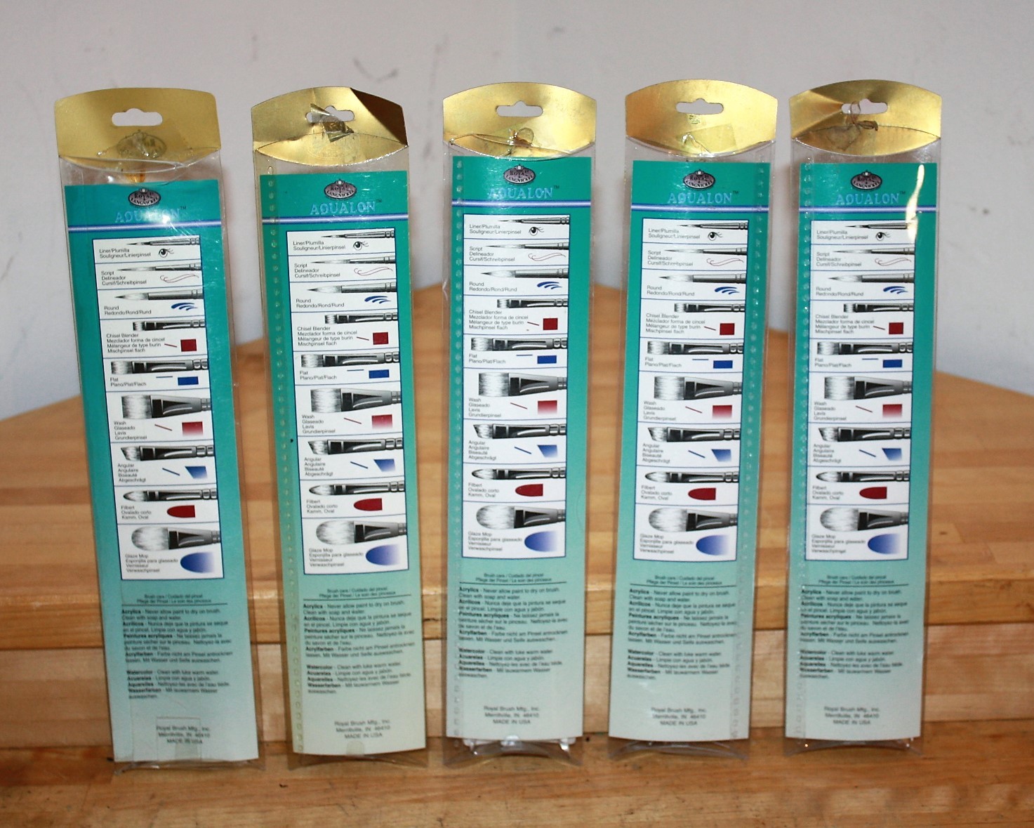 Lot of 12 Royal Langnickel Aqualon Various Paintbrushes