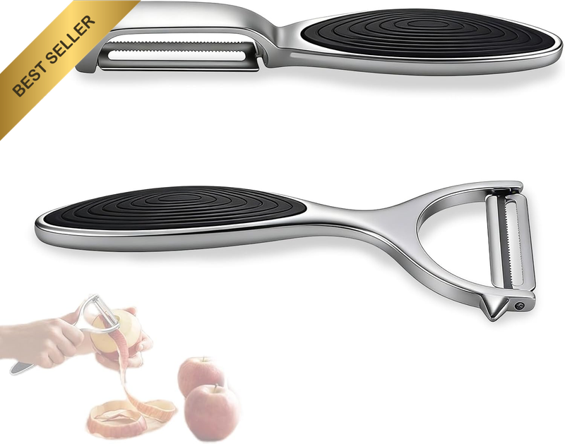 2 Pcs  Vegetable Peeler Potato Peeler Julienne Peeler Stainless Steel Multi-Purp