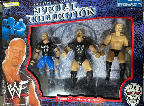 スポーツトイ・アクショントイ #UNBRANDED STEPROUND FULLSIZE 1998 WWE STONE COLD STEVE AUSTIN BOX SET OF FIGURES WWF