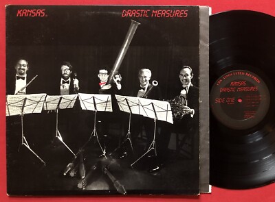 KANSAS ~ DRASTIC MEASURES LP PROMO (1983) EX/VG+ CBS QZ 38733 ROCK
