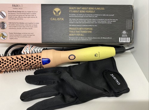 Calista Fauxblo Thermal Brush 1.25" in Airless Blowout Short Hair Pink Lemonade