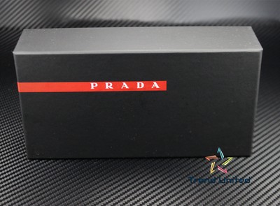 Pre-owned Prada Linea Rossa Ps 04ws Dg070a Black Blue Mirror Violet 39 Mm Men's Sunglasses In Dark Blue Mirror Violet