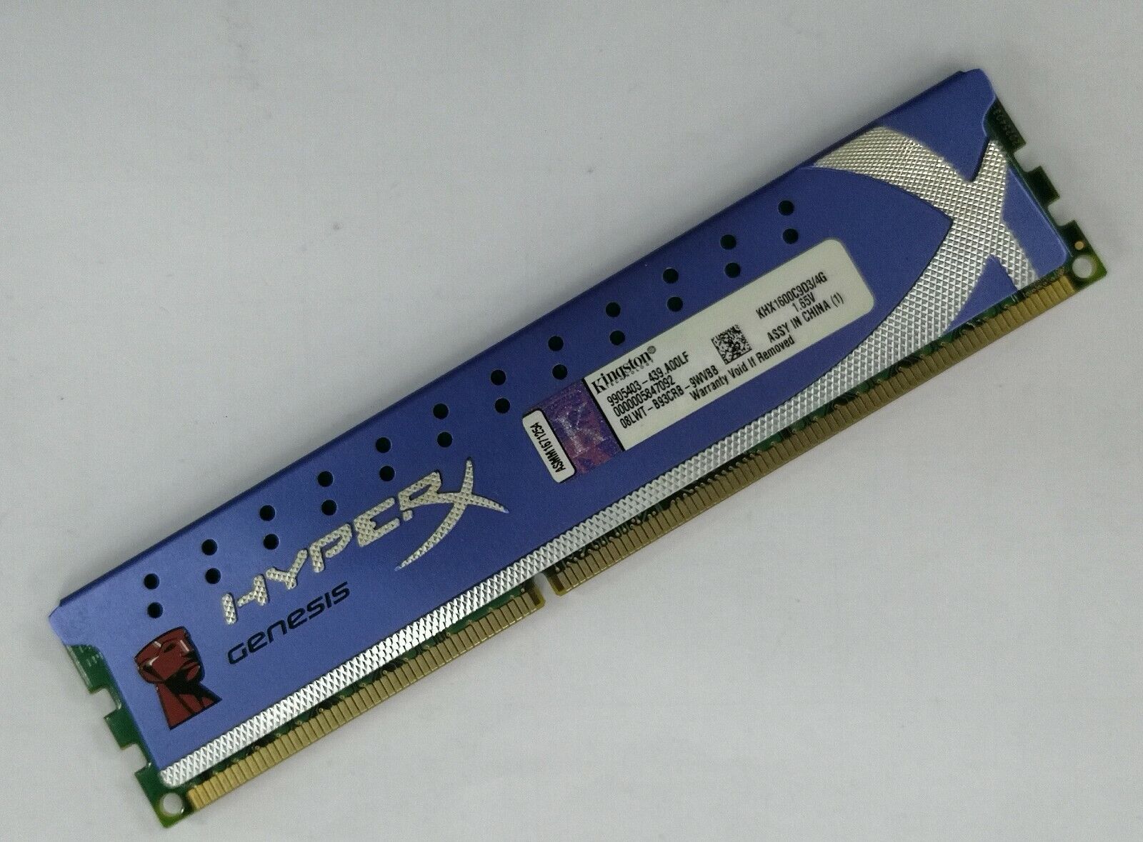 Kingston 4GB DDR3 1600 Desktop DIMM RAM HyperX KHX1600C9D3 Kingston 4GB DDR3 1600 Desktop DIMM RAM HyperX KHX1600C9D3