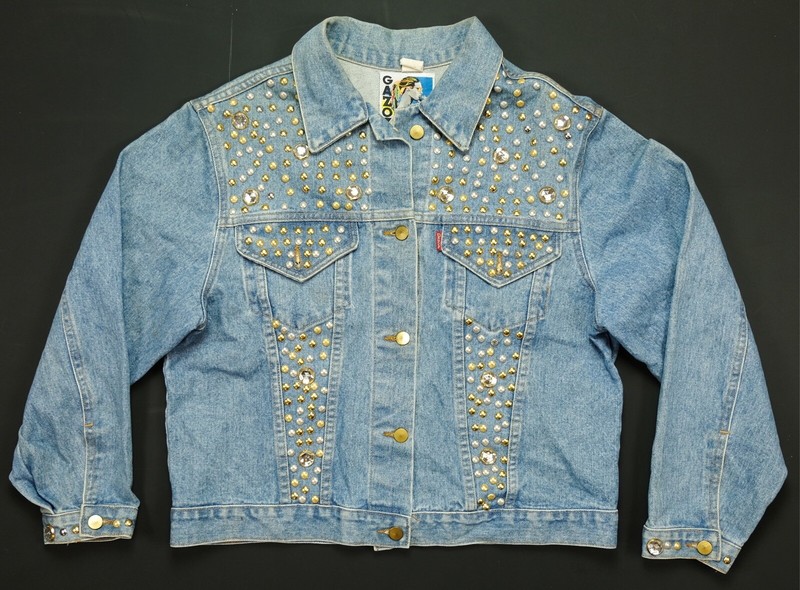 80's bedazzled jean jacket