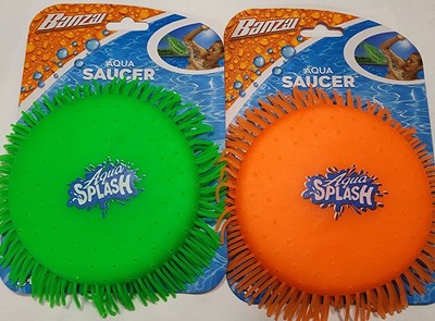 Pool PARTY AQUA SAUCER Kids' Pool/Beach Set(Green & Orange)Water Sport BANZAI 
