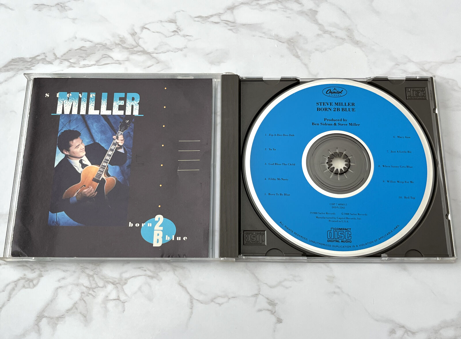 Steve Miller Born 2B Blue CD ORIGINAL PRESS! 1988 Capitol