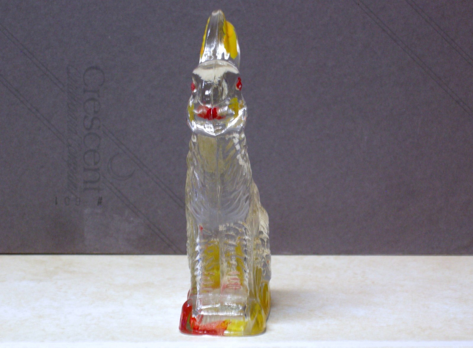 Vintage Millstein Glass Rabbit Bunny Candy Container Figure Easter Decoration