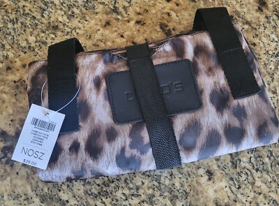Chico's Cheetah Animal Print Foldable Large Tote Bag New with Tags