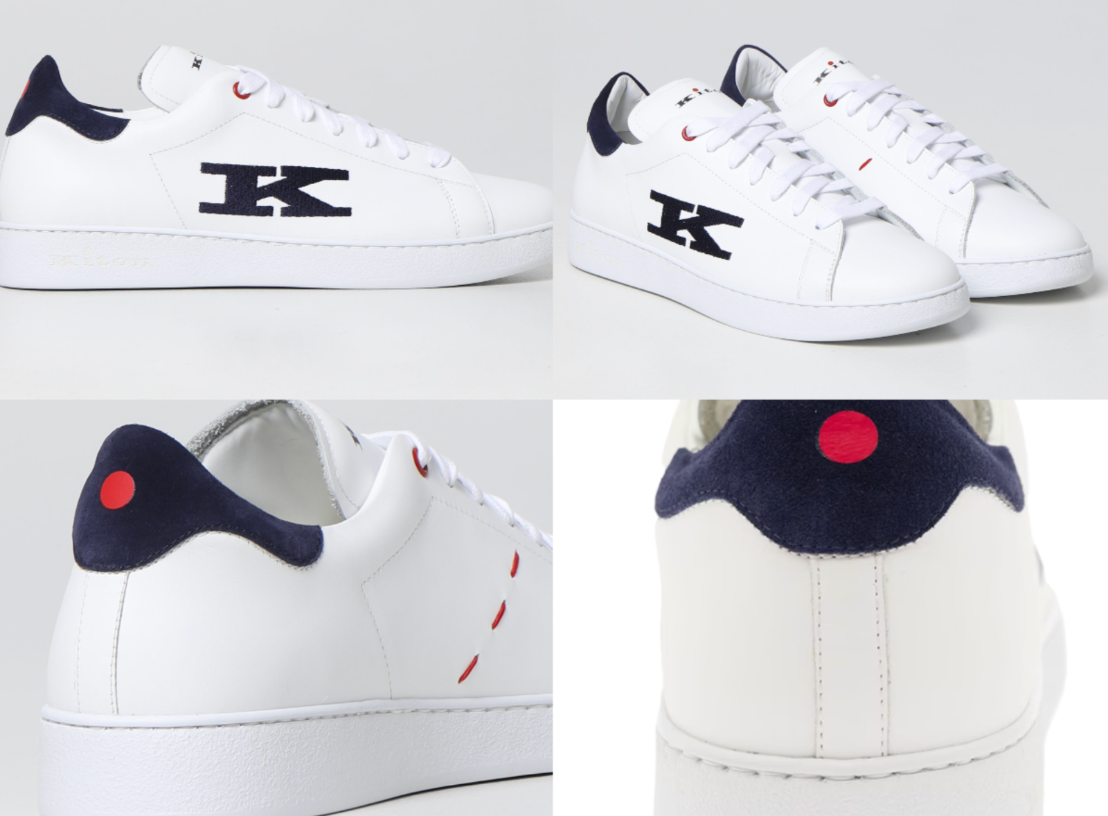 KITON KITON TOP-STITCHED K LOGO CIRO PAONE SNEAKERS RUNNERS SCHUHE SHOES TRAINERS 45