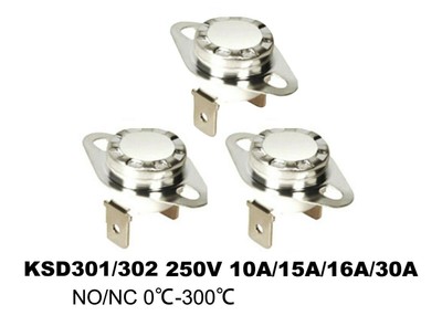KSD301/302 Temperature conrol Switch  10A 15A 16A 30A Thermostat -20~300  sensor