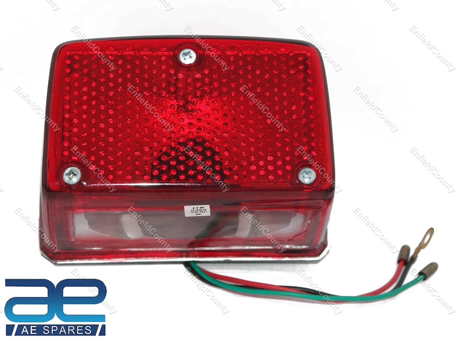 Fits Royal Enfield Early Models Rear Box Type Tail Light Kit Assembly 