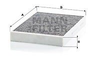 Pollen / Cabin Filter fits POLESTAR POLESTAR 1 2.0 2018 on Mann Quality New