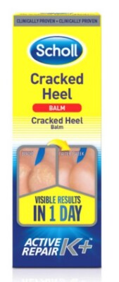 Scholl Cracked Heel Balm Repair K+ Active. 25% Urea. 60ml