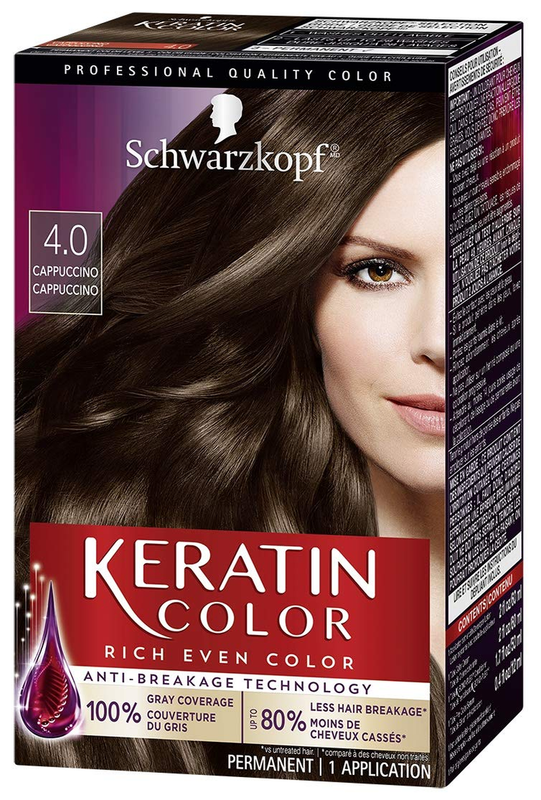 Permanent Hair Color Cream, 4.0 Cappuccino, 1 Count