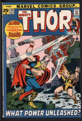 THOR #193 5.0 // CLASSIC BATTLE OF THOR VS SILVER SURFER MARVEL COMICS 1971