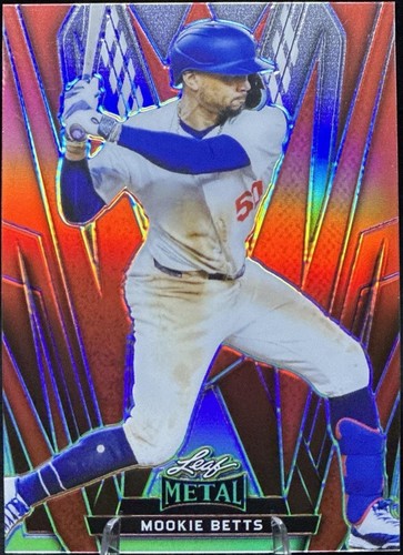 5枚限定 Leaf Mookie Betts Auto Leaf 2024 Mookie Betts Autographed Card Los Angeles Dodgers