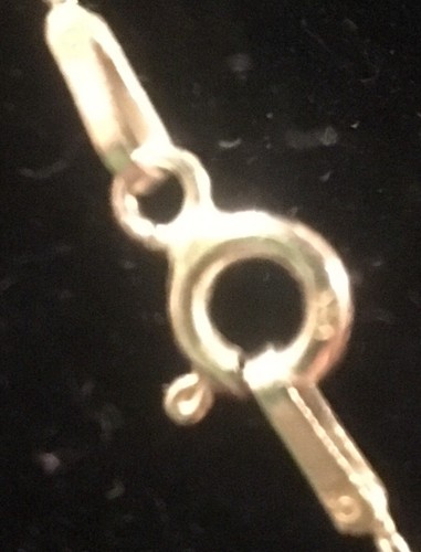 .925 Sterling Silver Teardrop Openwork Chain Necklace IN EXCELLENT CONDITION