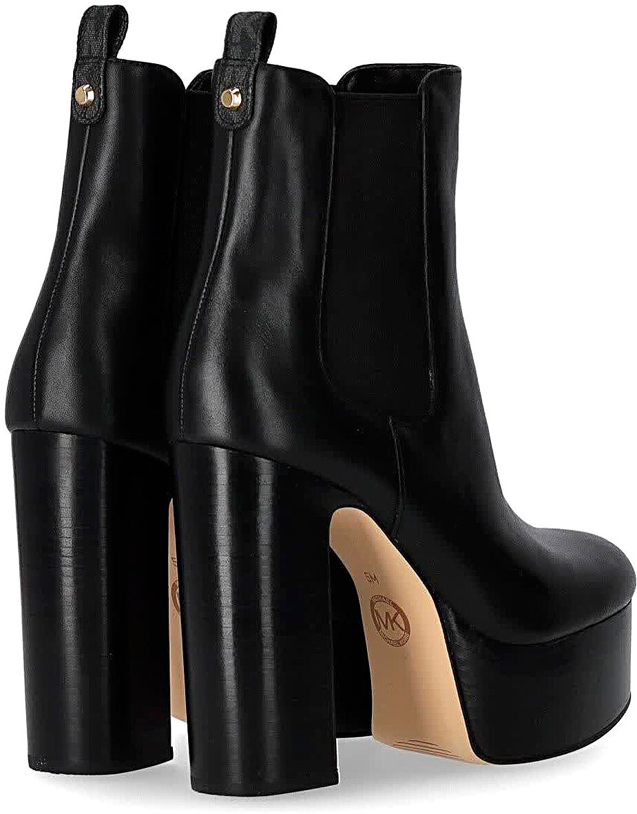 Pre-owned Michael Kors Womens Boots Fall-winter 2023/24. Leather Upper And Sole. In Black