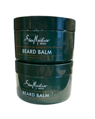 Lot Of 2 SheaMoisture Men Maracuja Oil & Shea Butter Beard Balm 4oz 113g