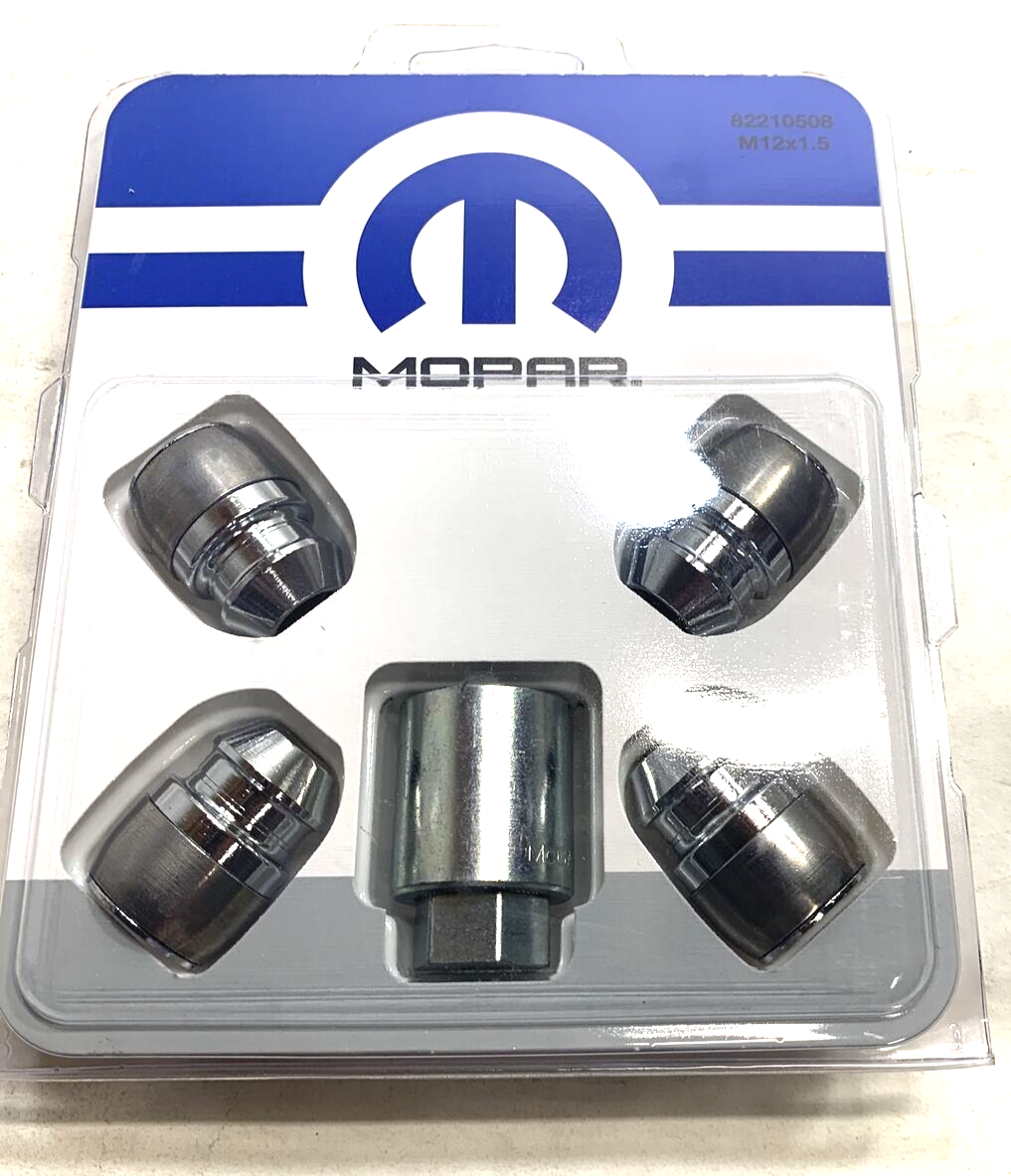 New OEM Genuine MOPAR Wheel Lock Set Lug Nut Kit M12x1.5 82210508