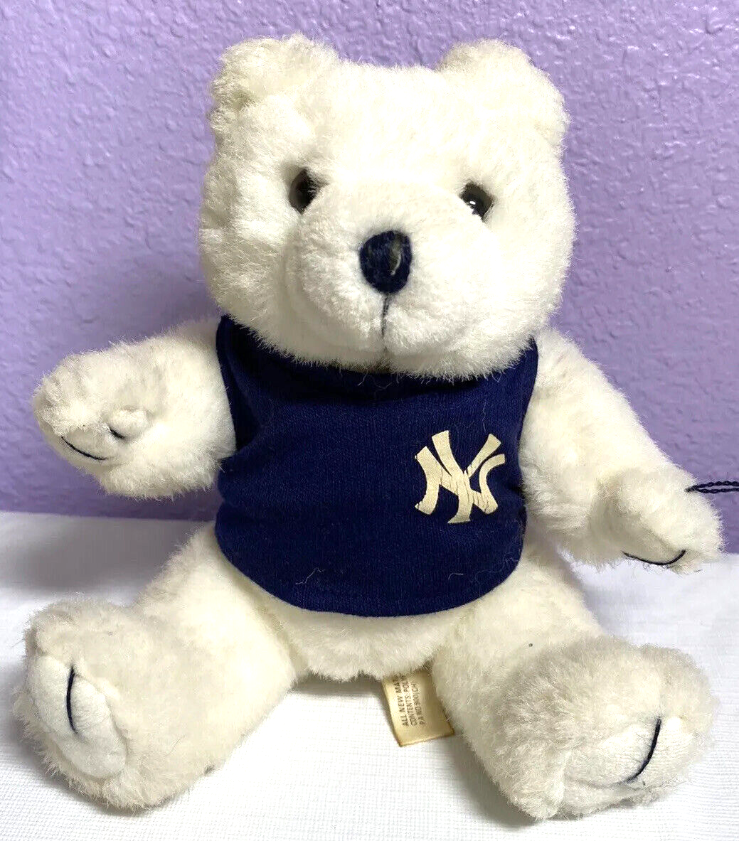 Vintage New York Yankees Teddy Bear Plush Steven Smith Stuffed Animals -Stain