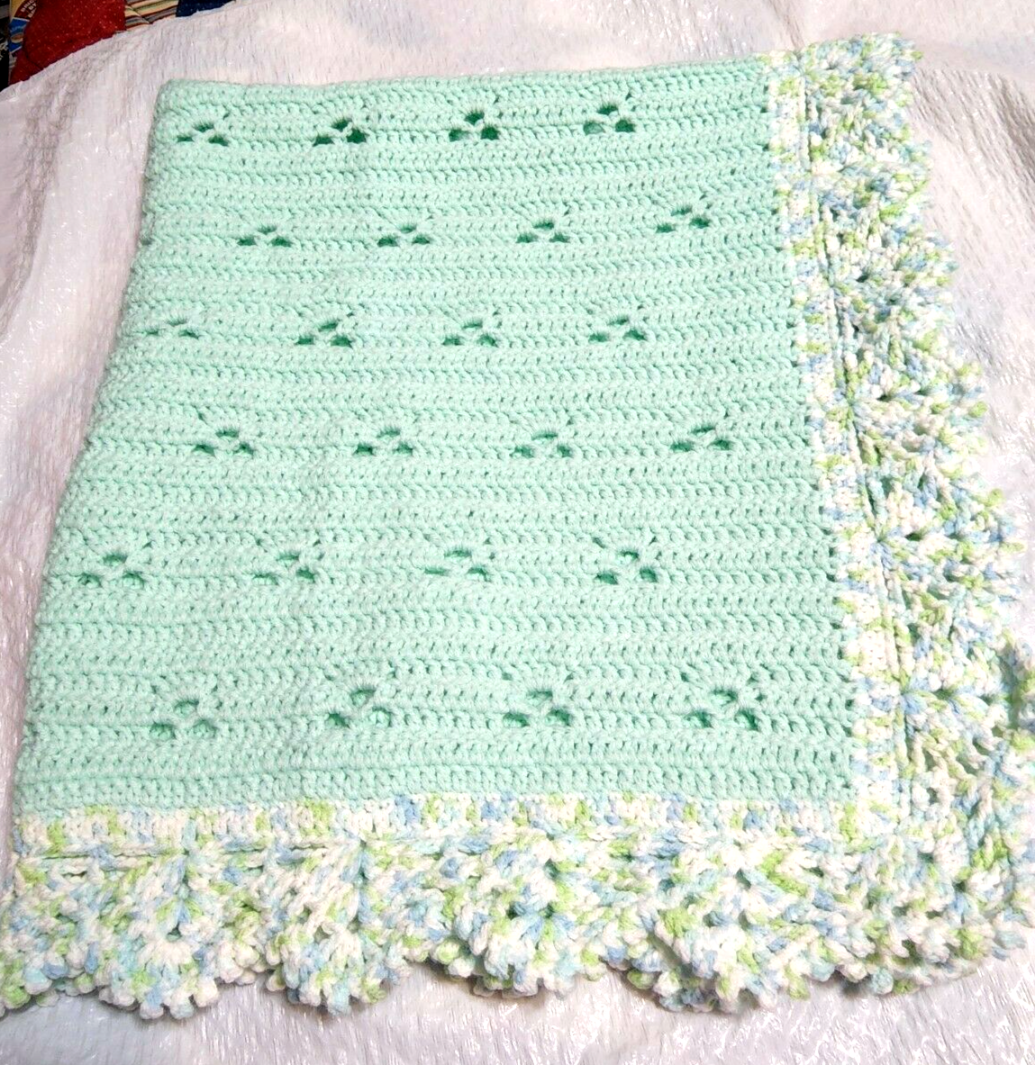 Baby Green With Variegated Border