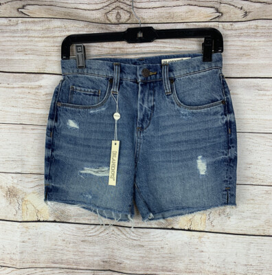 BLANK NYC Denim Bahama-Mama Women's SIZE 24 Jean Short's Raw Hem Distressed NWT