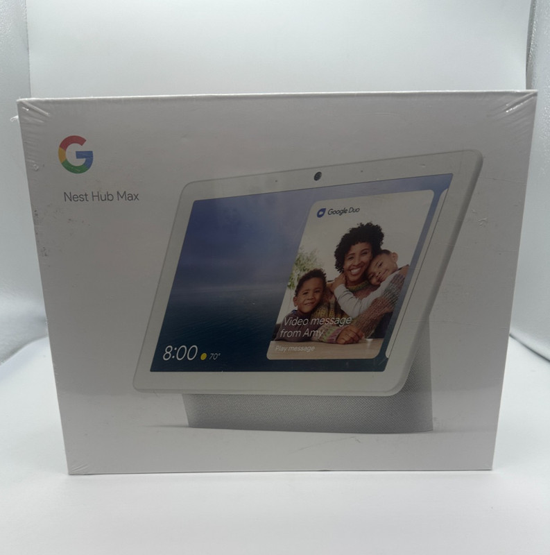 Google Nest Hub Max Smart Speaker Display 10" Chalk Google