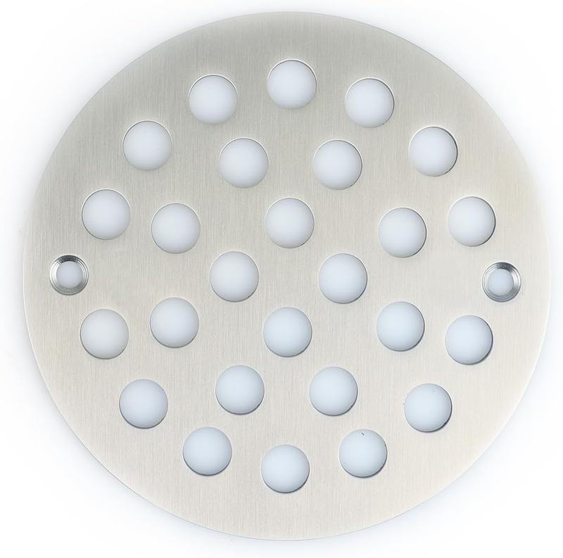 4 Inch Screw-In round Shower Drain Cover Replacement Floor Drainer with Screws (