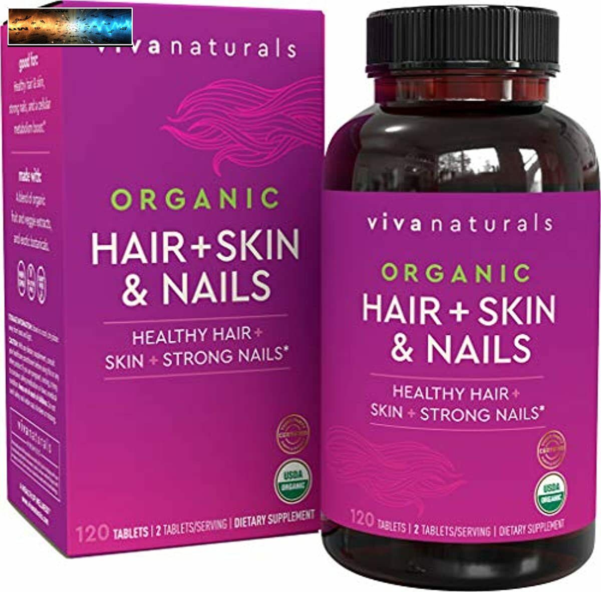 Bio-Haar-Haut- und Nagel-Vitamine für Frauen mit Biotin, Haar-Vitaminen und Sk