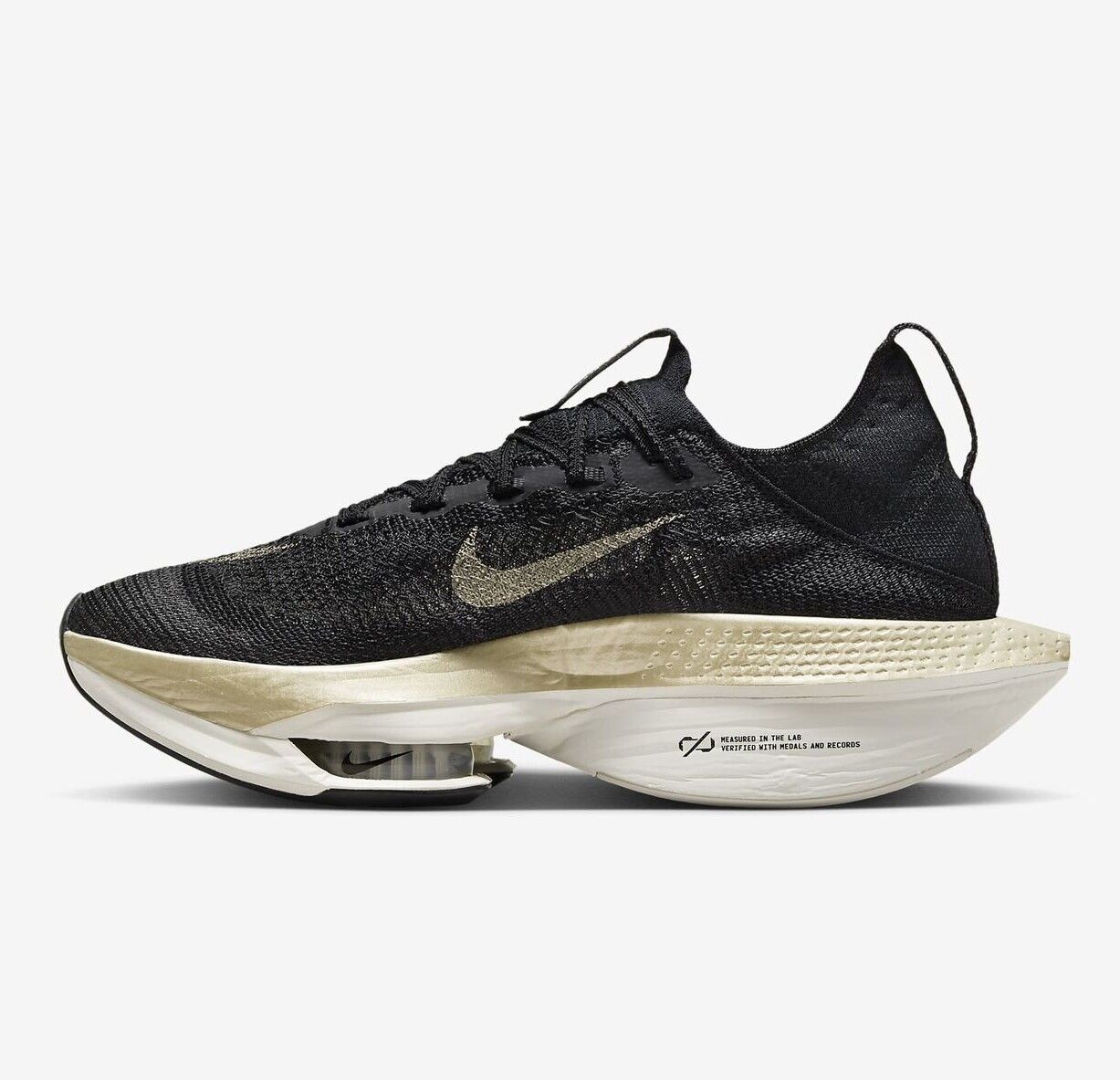 Nike Air Zoom AlphaFly NEXT% 2 Black Metallic Gold Grain Nike Air Zoom AlphaFly NEXT% 2 Black Metallic Gold Grain