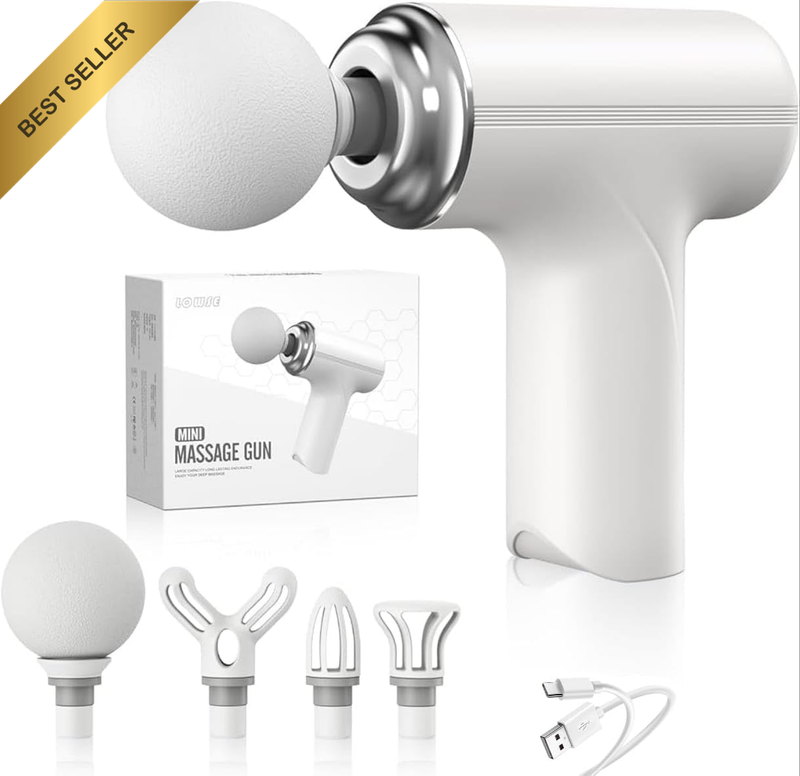 USB-C Charging, Mini Massage Gun Deep Tissue, Electric Muscle Back Massage Gun,