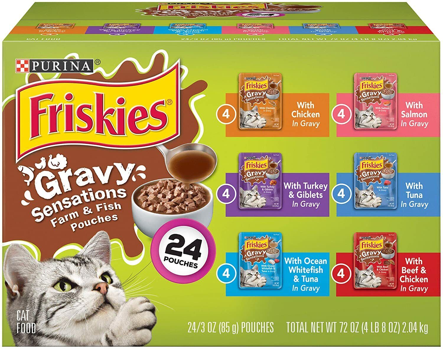 Purina Friskies Gravy Wet Cat Food Variety ...