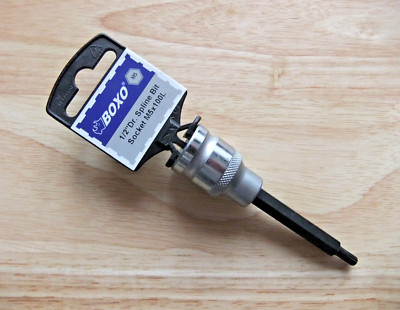 BOXO M5 x 100L 1/2in Drive Spline Bit Socket