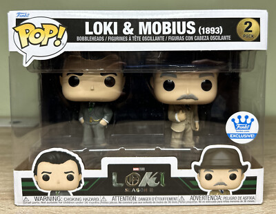 NEW FUNKO POP! LOKI & MOBIUS (1893) SHOP EXCLUSIVE 2-PACK MARVEL *SHIPS NOW*!!