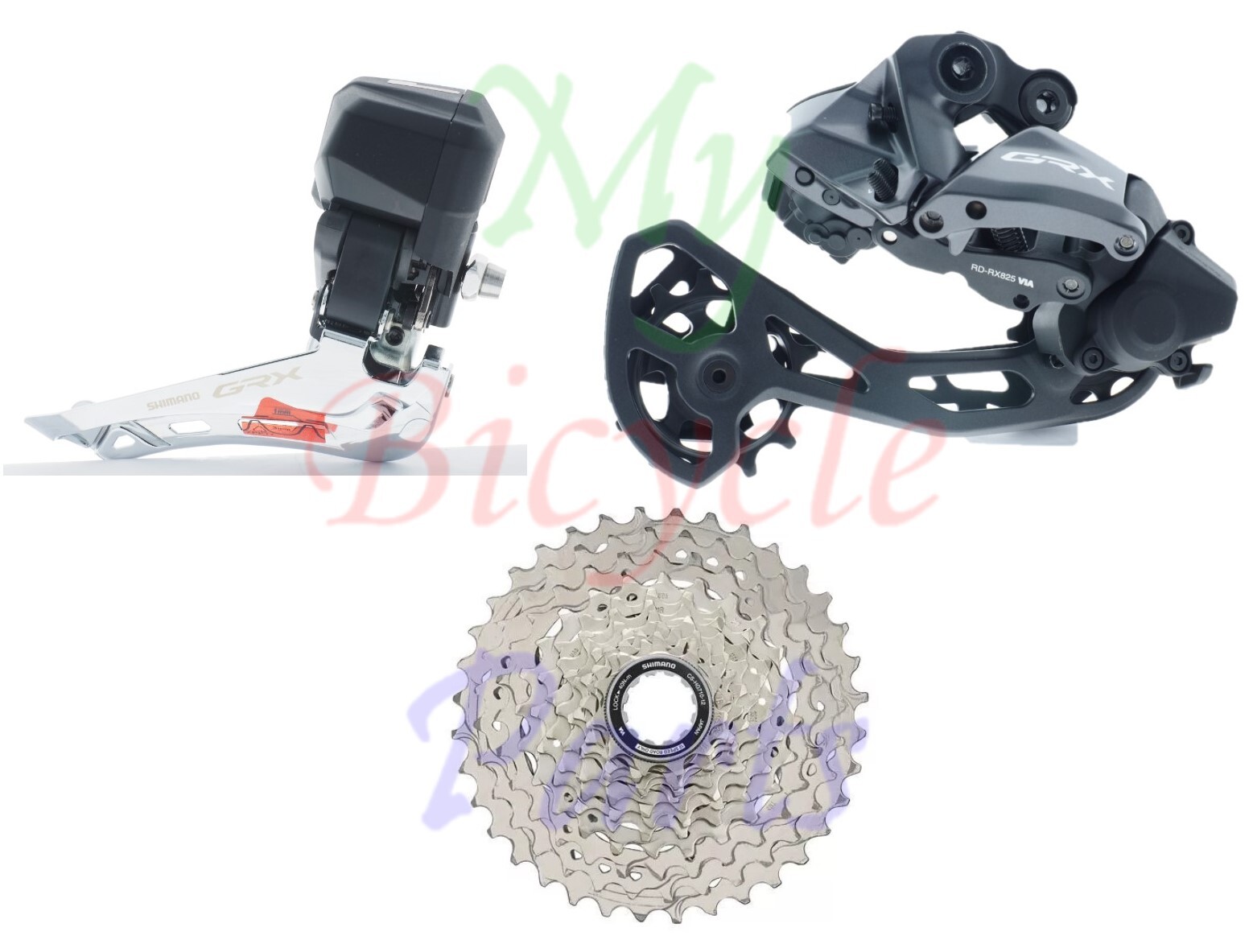 シマノ GRX Di2 2×12 FD-RX825 RD-RX825 GRX Di2 REAR DERAILLEUR 2x12s