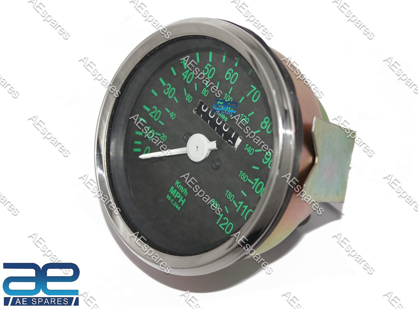 Dual Reading Black Speedometer 120 MPH 200 Kph For BMW R65 R80GS R100 GS PD