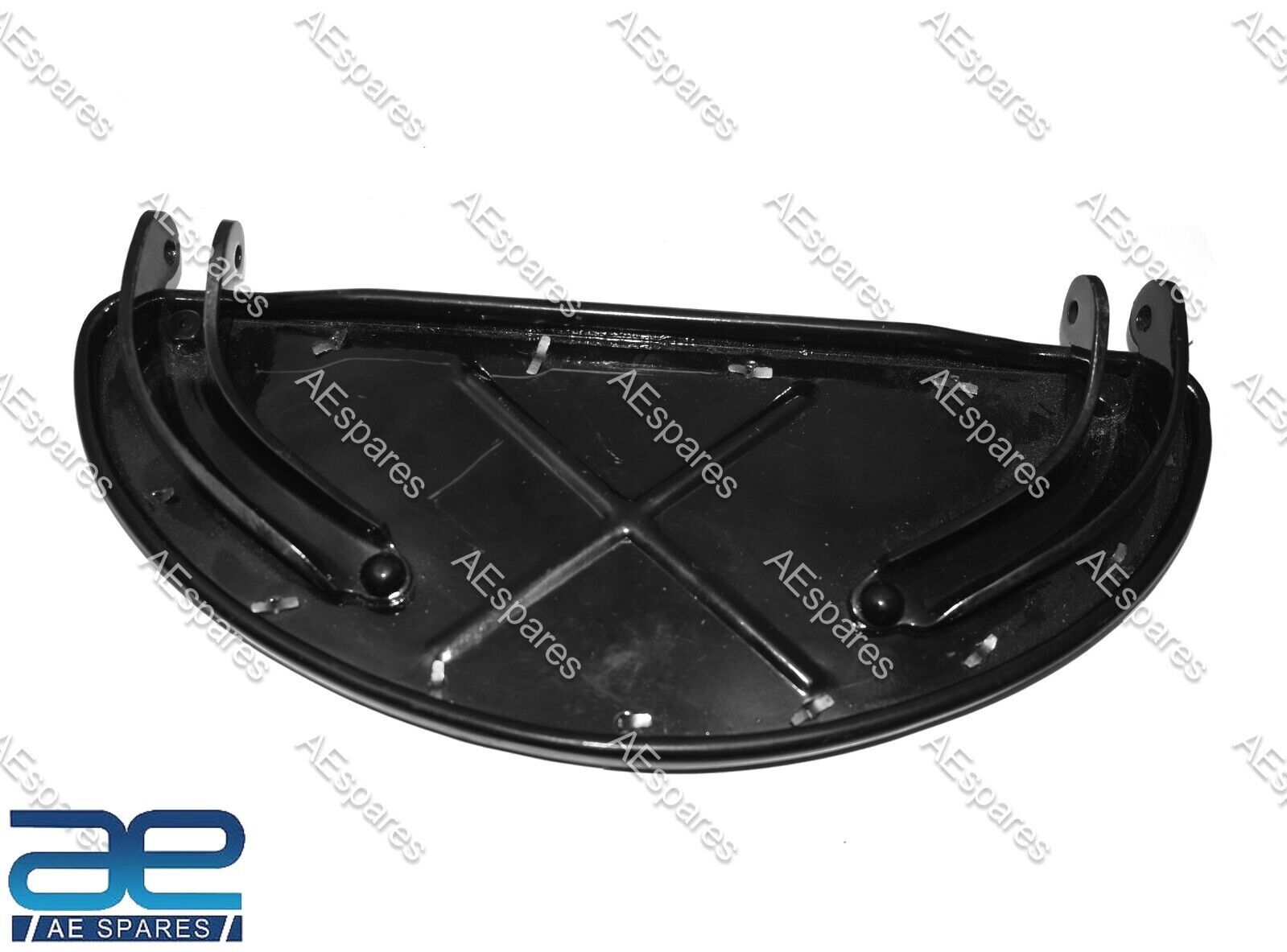Pair Half Moon Floorboards Ovals Footrest Black For Harley Davidson 83-20 
