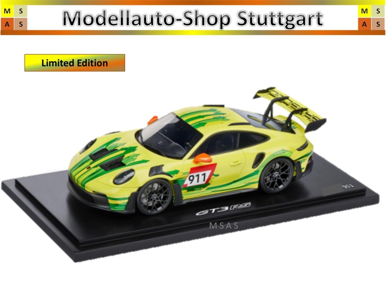 Spark 1:18 Porsche 911 (992) GT3 R 黒 WAP0212730RGT3 モデル