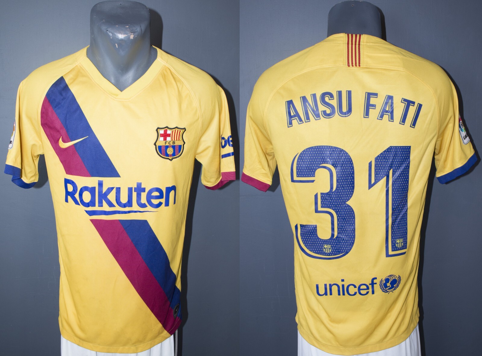 ２０１９シーズン　バルセロナ　アンスファティ　ユニフォーム Barcelona Ansu Fati Jersey 2019/2020 Away Mens Football
